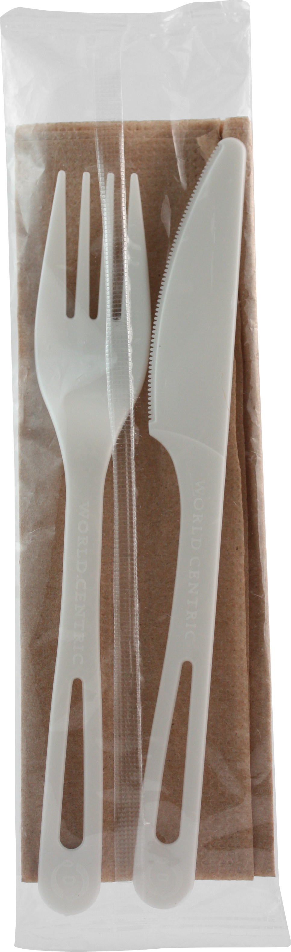 World Centric 6" TPLA Set: (Fork, Knife, Napkin) | 500/cs