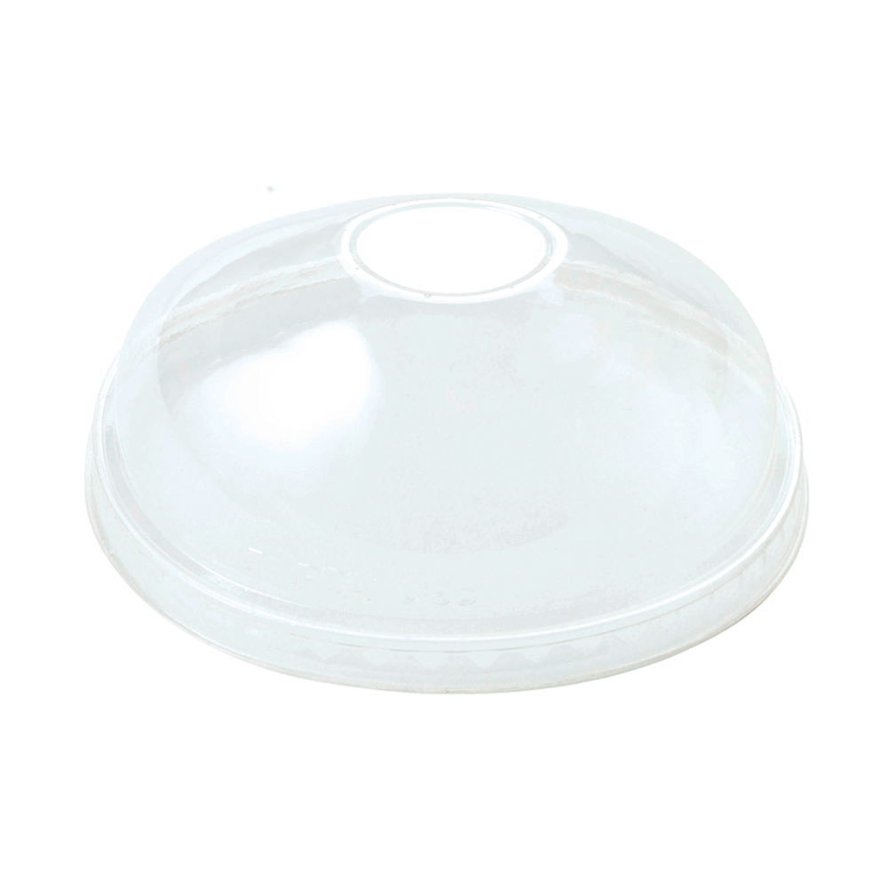 World Centric 155-Series Lid - PLA - Dome - 12-32 oz Paper Bowls | 500/cs