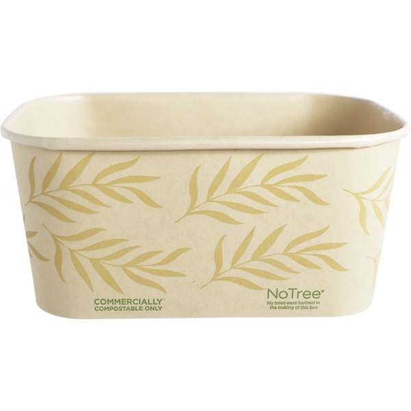 World Centric 6.8x4.7x3” (32 oz) NoTree Rectangular Container | 270-Series | 300/cs
