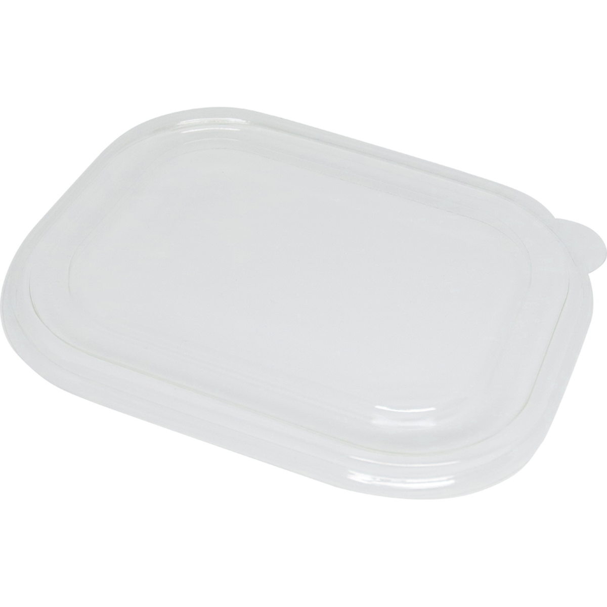 World Centric 210-Series Lid – 20-48 oz Fiber Boxes, Clear, Flat | 400/cs