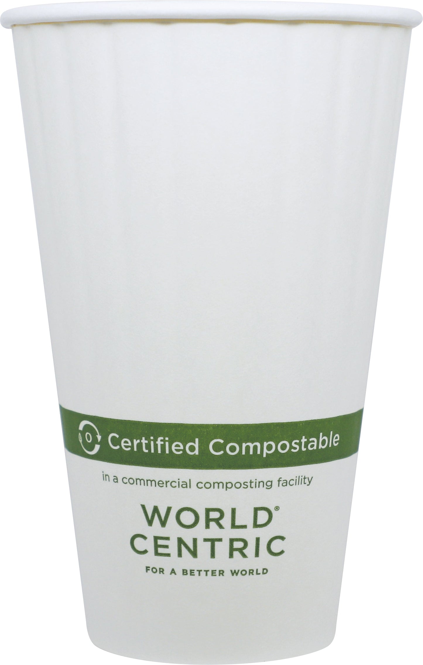 World Centric 16 oz FSC® Paper Hot Cup, White | 89-Series | 1000/cs