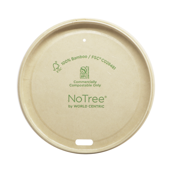 World Centric 89-Series Lid - NoTree - Fits 10-20 oz Hot Cups | 1000/cs