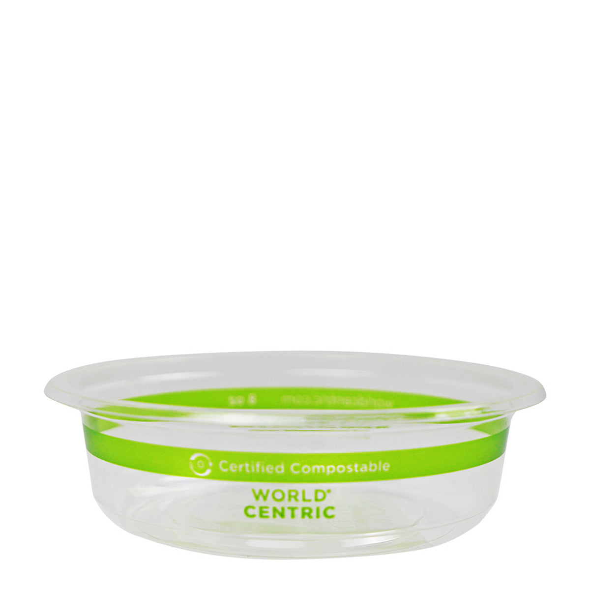World Centric 8 oz Round Deli Container, Clear | 610-Series | 1000/cs