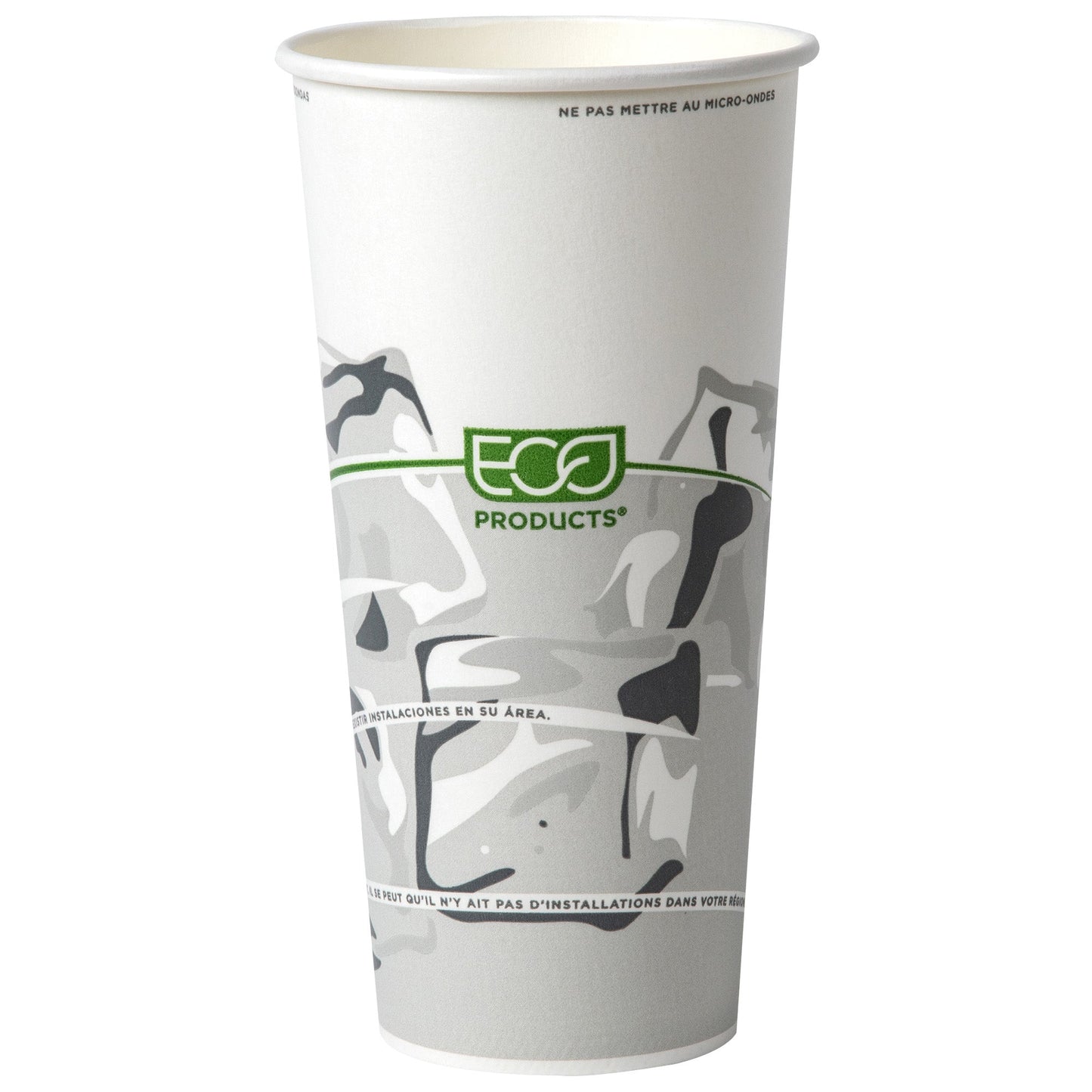 EcoProducts Paper Cold Cup (22oz | Double-sided PLA) | 99-Series | 1000/cs