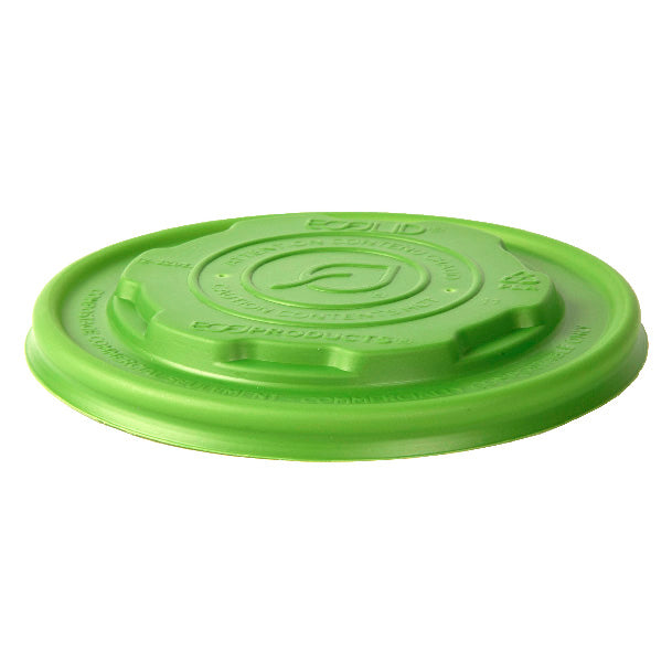 EcoProducts Veridian™ EcoLid Compostable Food Container Lids (Fits 12,16, 32oz sizes | Green) | 124-Series | 500/cs