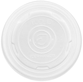 EcoProducts EcoLid Compostable Food Container Lids (Fits 12,16, 32oz sizes) | 124-Series | 500/cs