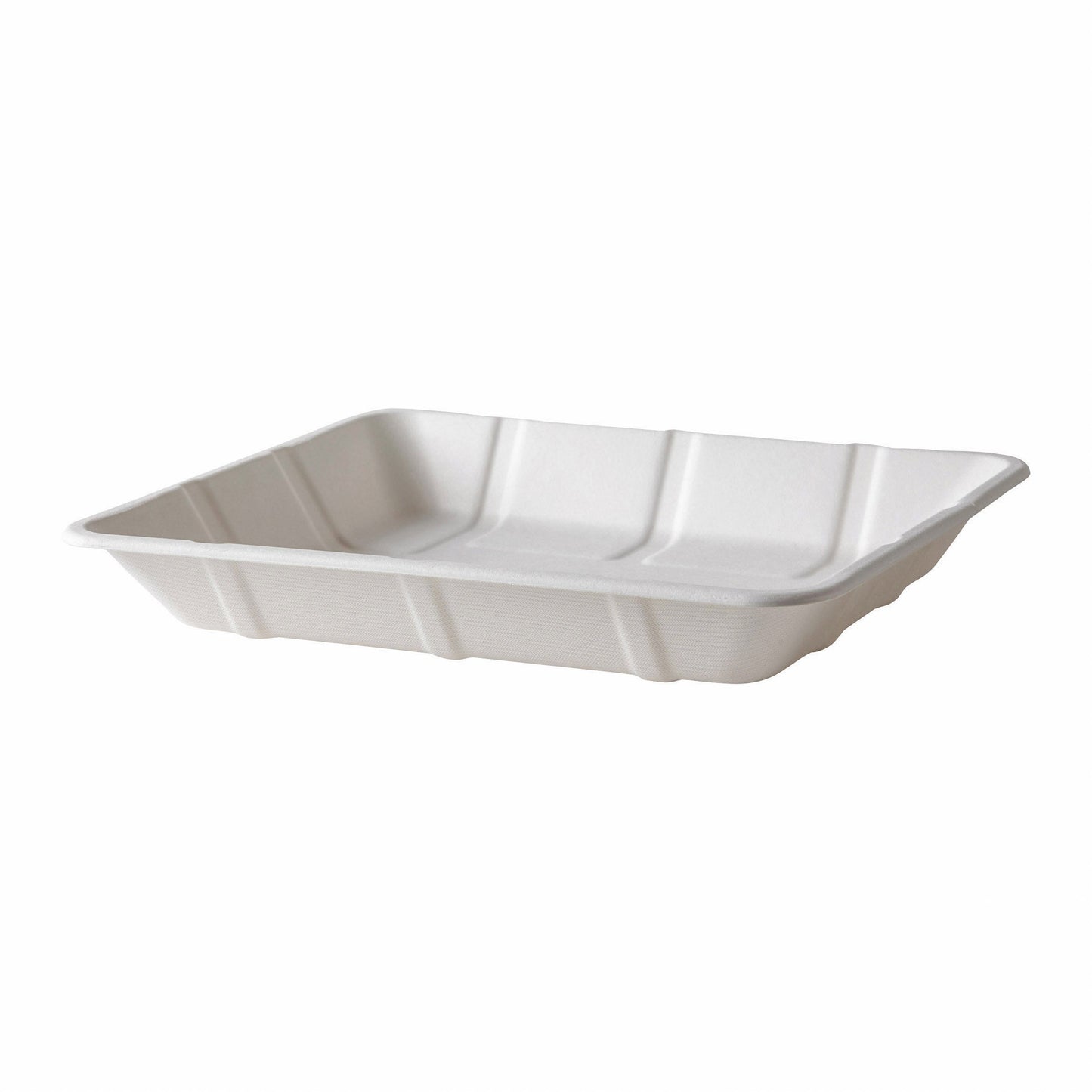 EcoProducts Vanguard™ Compostable Lined Molded Fiber Meat & Produce Trays (8D | 10.5 x 8.5 x 1.475in) | 300/cs