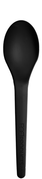 EcoProducts Plantware® Compostable Spoon (6in | Black) | 1000/cs