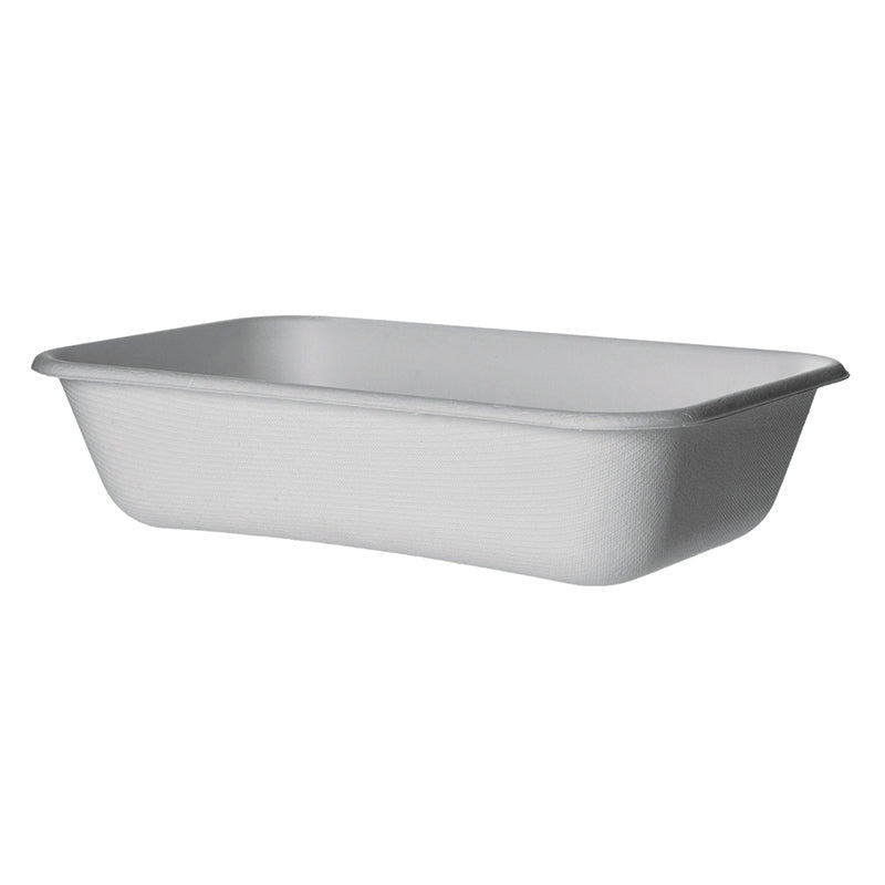 EcoProducts Vanguard™ WorldView™ Compostable Molded Fiber Take-Out Containers (32oz | Rectangle) | 229-Series | 400/cs