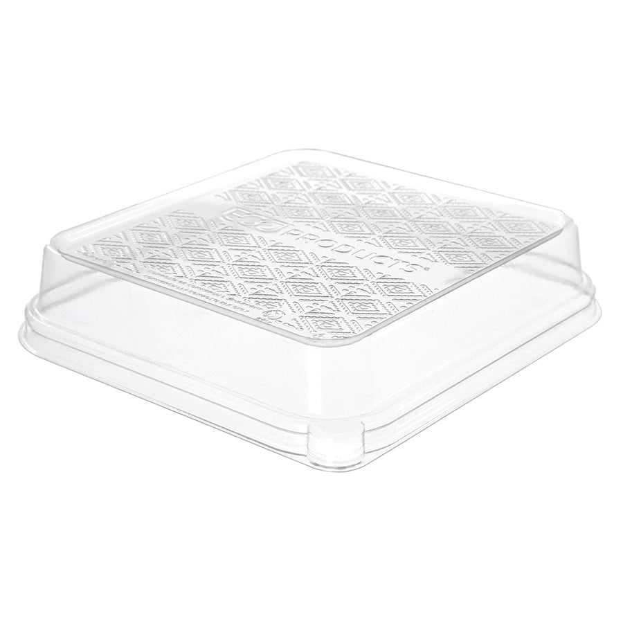EcoProducts WorldView™ Compostable Dome Lid (1.5in | Fits 7in 3-Compartment Molded Fiber Base) | 307-Series | 300/cs