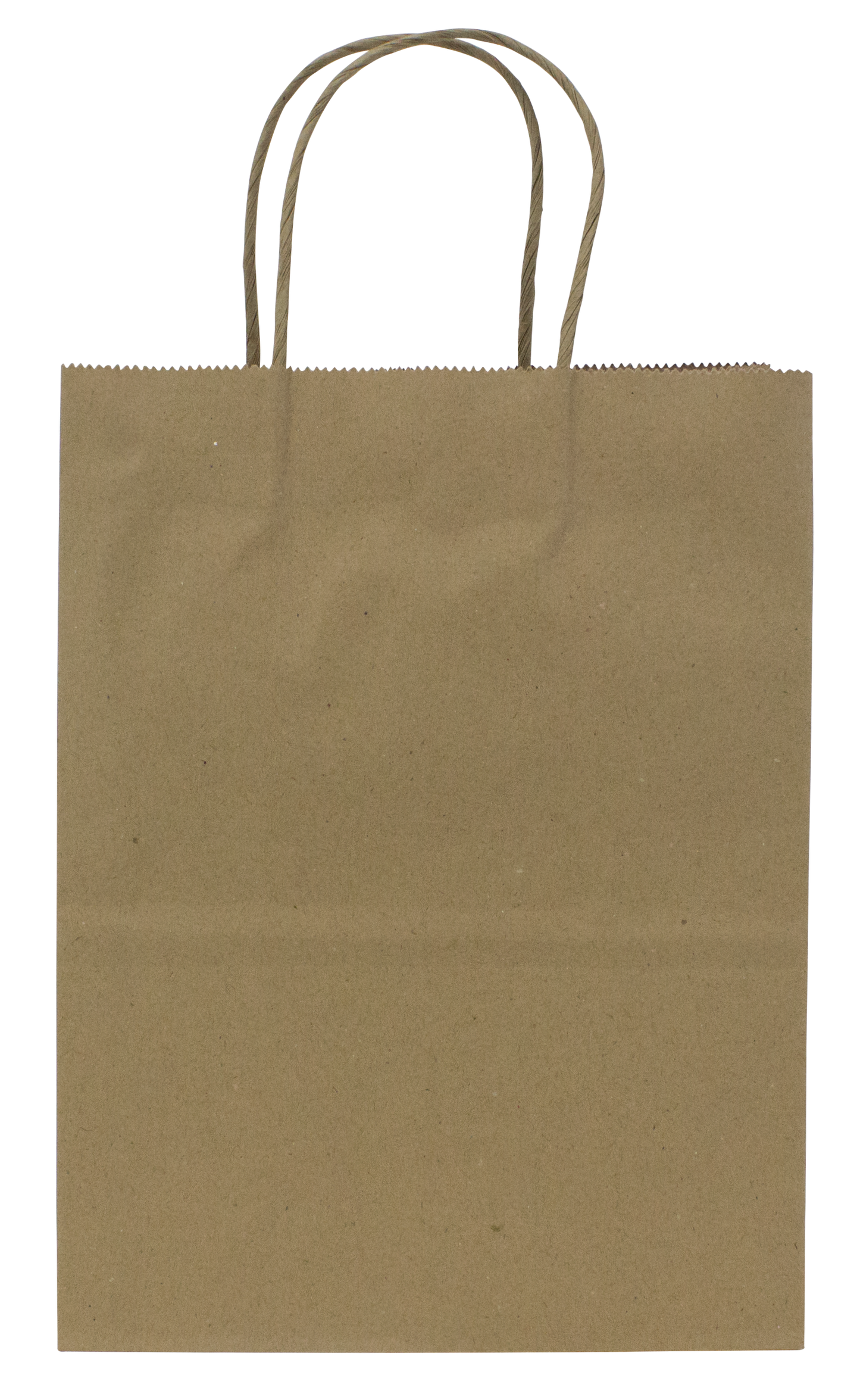 Karat Earth Paper Shopping Bag w/ Handles - Small | 8.1W x 10.6H x 4.5G | Kraft