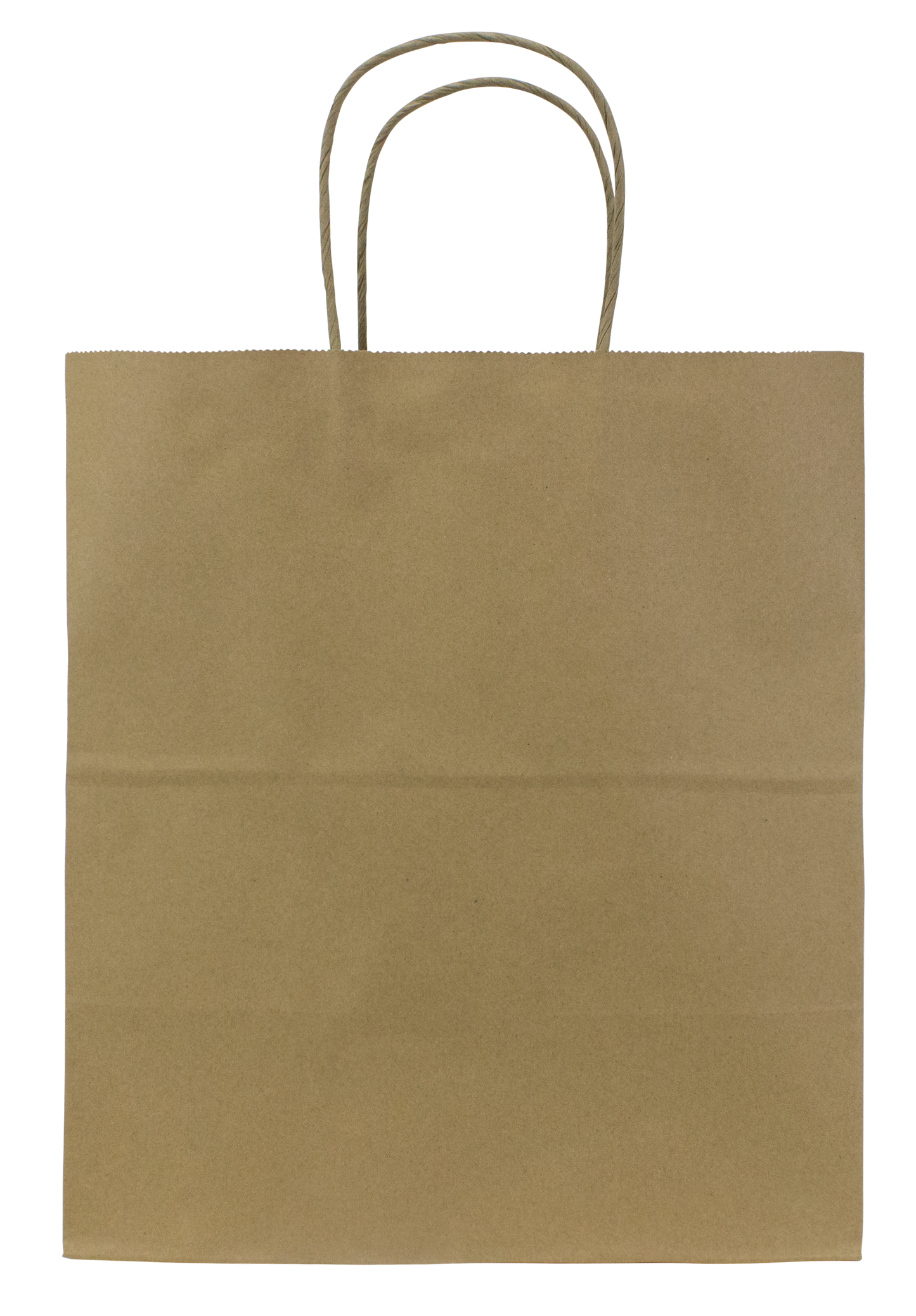 Karat Earth Paper Shopping Bag w/ Handles - Large | 12.2W x 14H x 7.5G | Kraft
