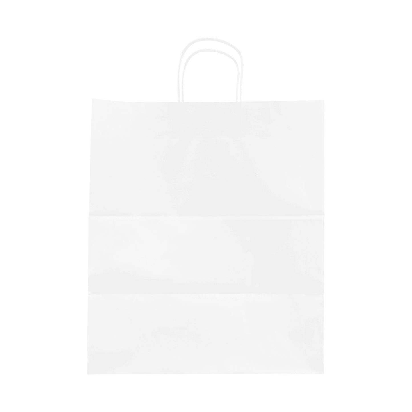 Karat Earth Paper Shopping Bag w/ Handles - XL | 13.9”W x 15.9”H x 9.3G | White