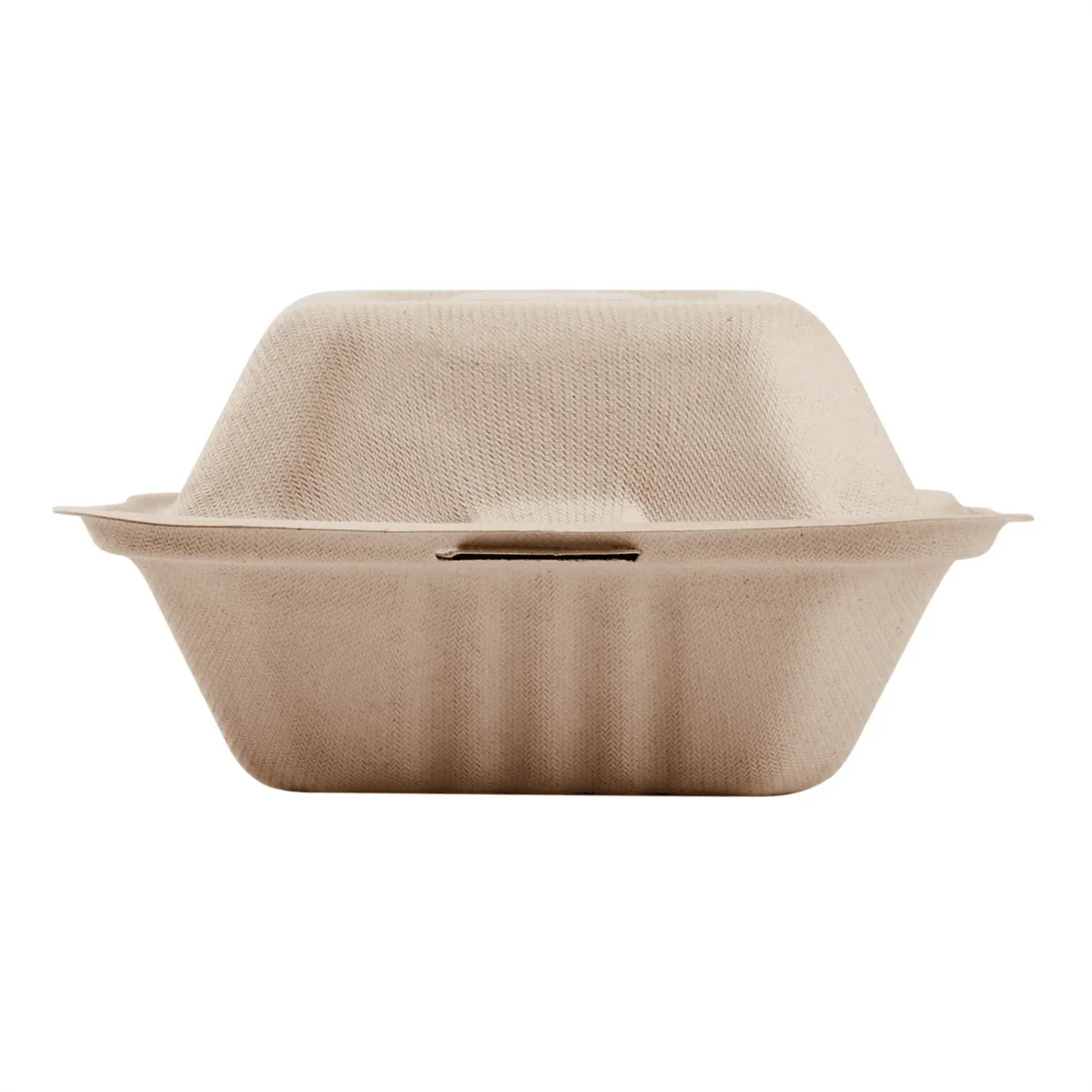 Karat Earth 6 x 6 Fiber Hinged Container | Natural | PFAS-Free