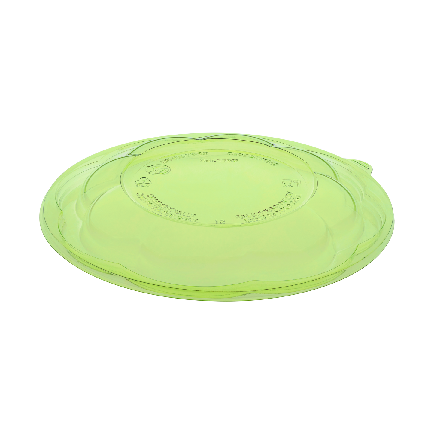 475-Series Lid | Karat Earth PLA Dome Lid for 18-48oz PLA Salad Container | Green