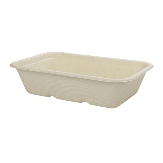 Karat Earth 16oz Fiber Take Out Container | Rectangular | Natural | 7x4.9x1.7 | 275-Series