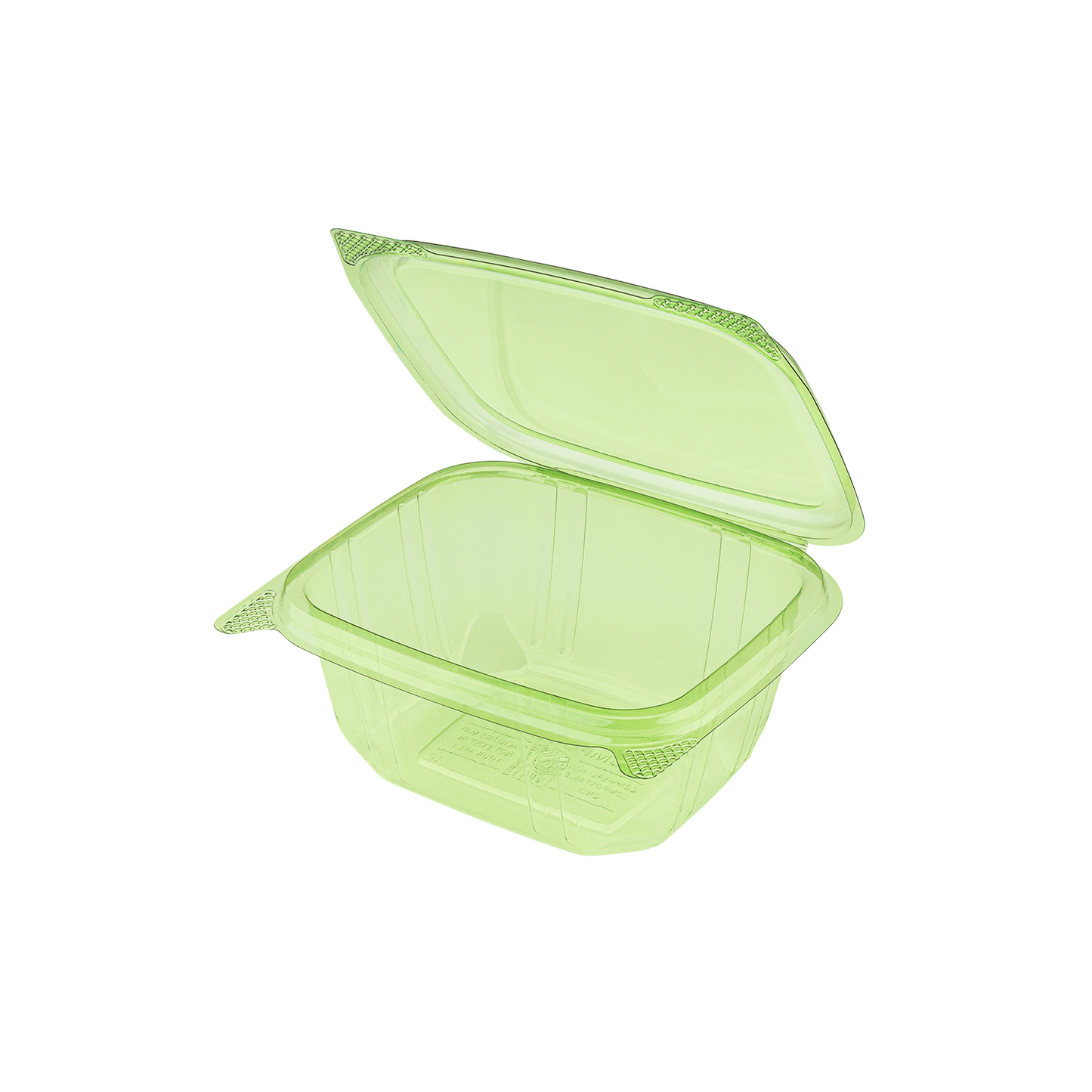Karat Earth 16oz PLA Hinged Deli Container | Green
