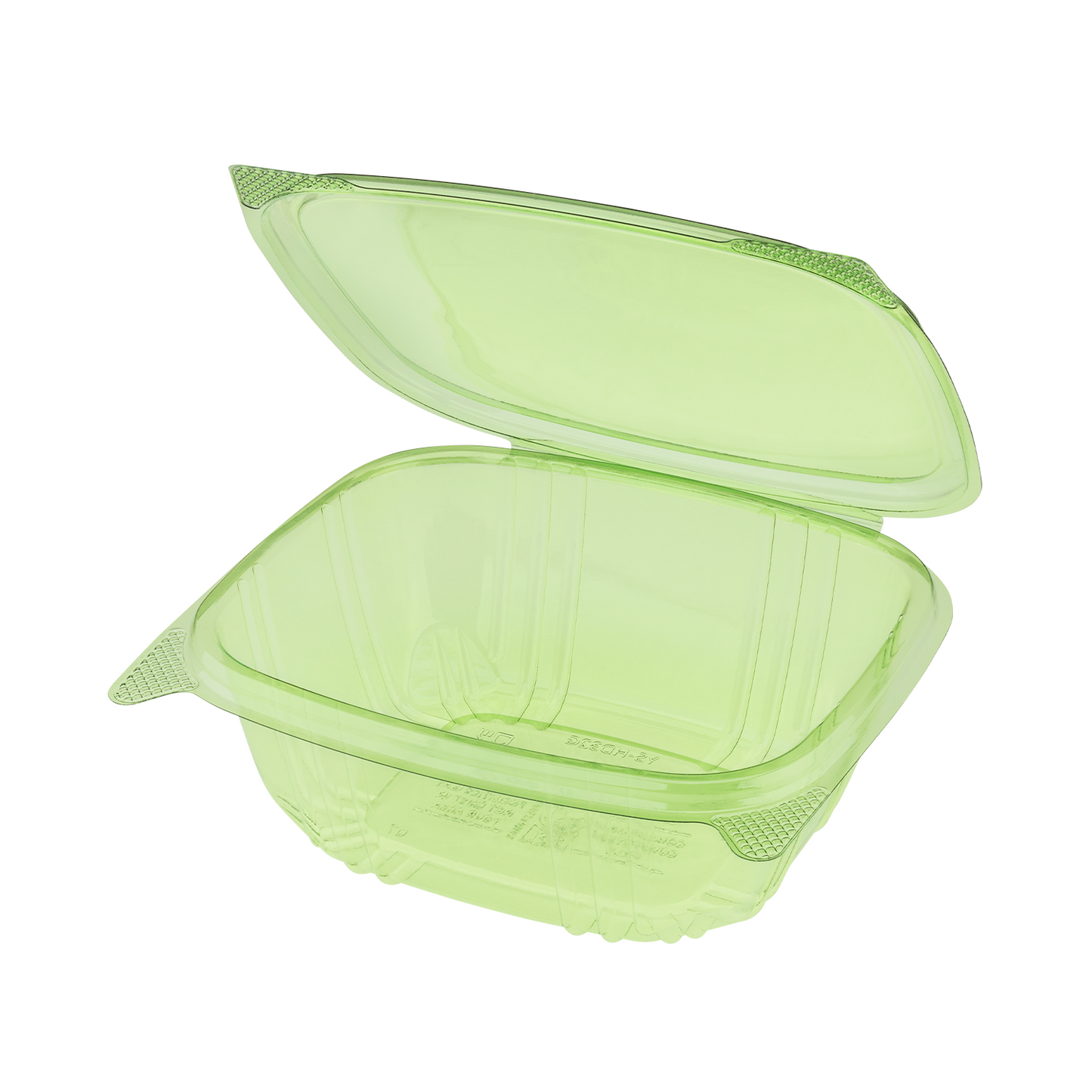 Karat Earth 32oz PLA Hinged Deli Container | Green