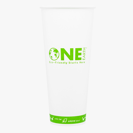 Karat Earth 24oz Compostable Paper Hot Cup | White | 91-Series