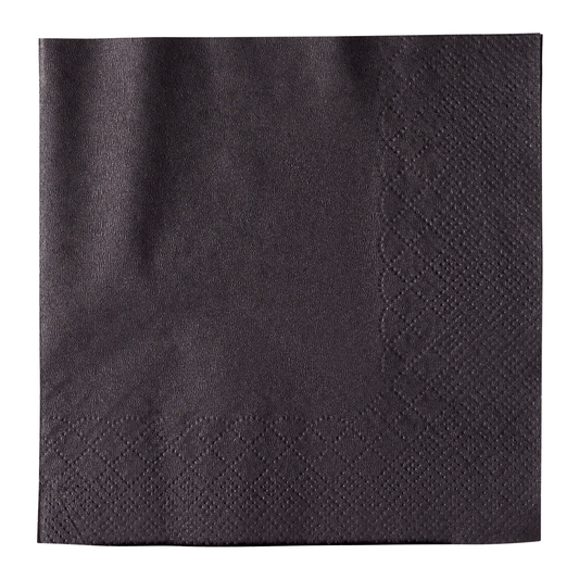 Karat Earth Karat Beverage Napkin, 10x10 | 1ply | Black
