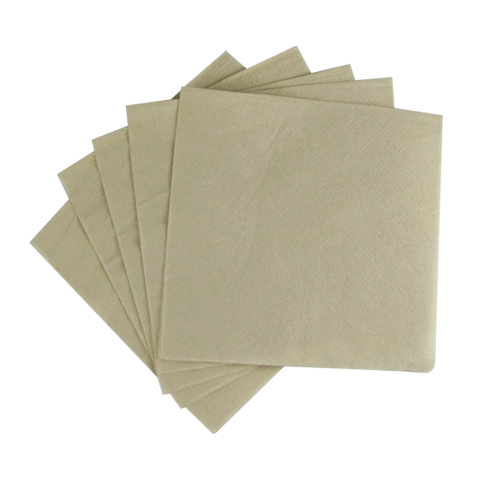 Karat Earth Karat Beverage Napkin, 9x9 | 1ply  | Kraft