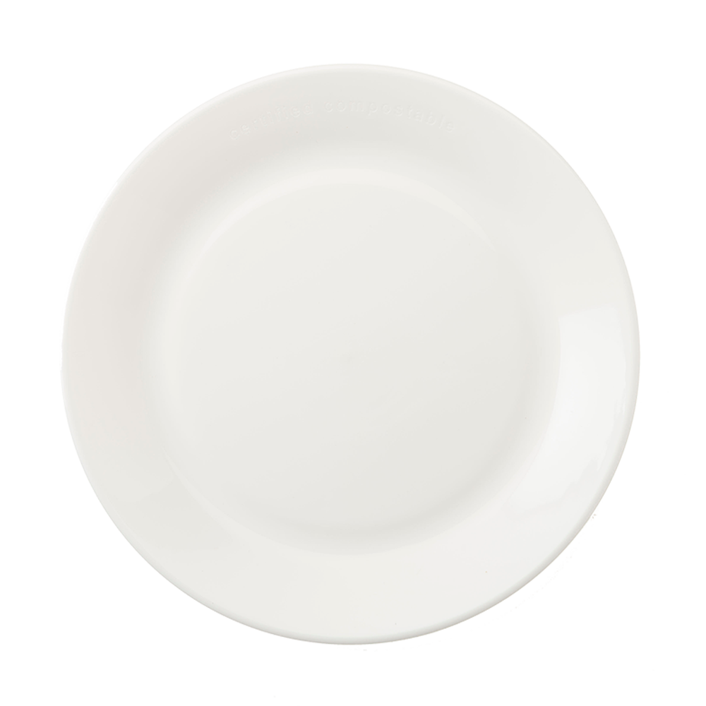 World Centric 9” Plate, White, 2 mm | 50/cs