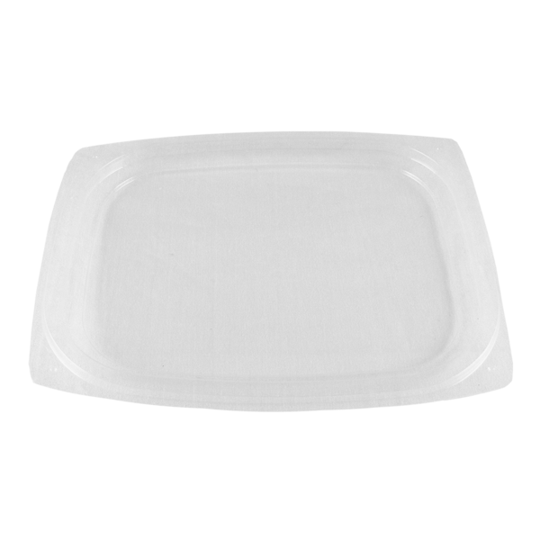 World Centric 601-Series Lid - PLA - 8-16 oz Rectangular Delis | 900/cs