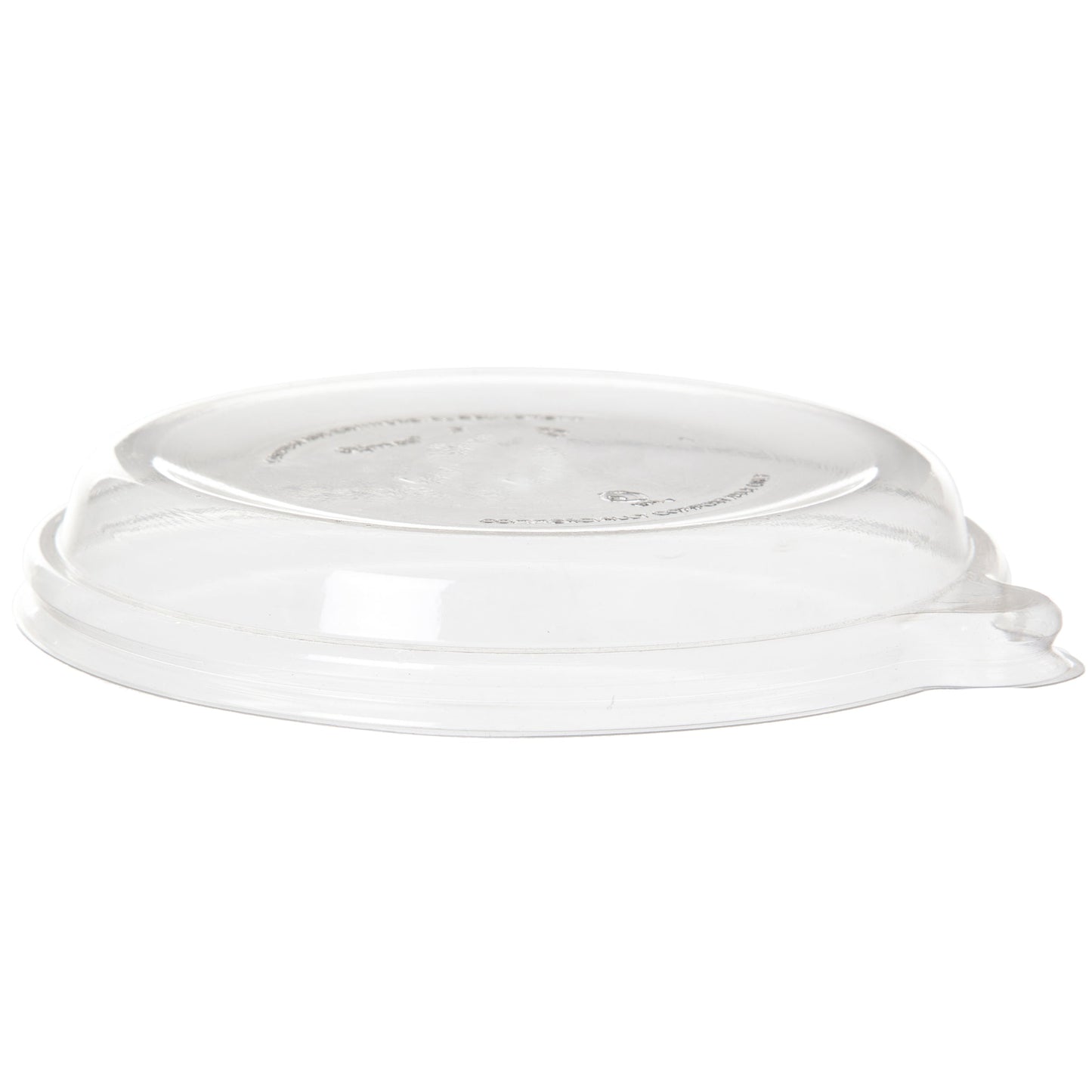 Vegware Gourmet Compostable Flat Lid, Fits 12-16oz Molded Fiber Coupe Bowls | 435-Series | 400/cs