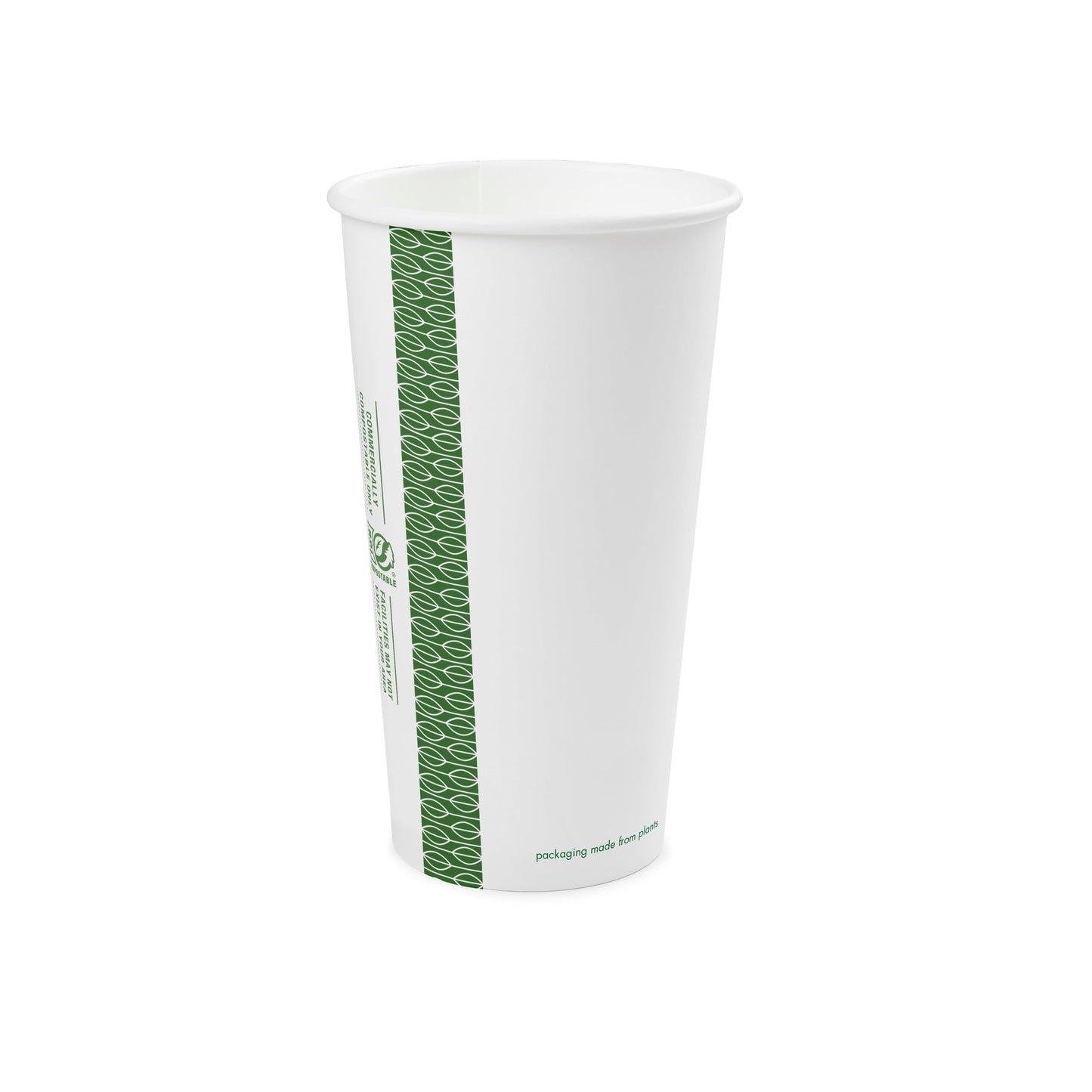 Vegware 20oz white hot cup, 89-Series | 89V-Series | 1000/cs