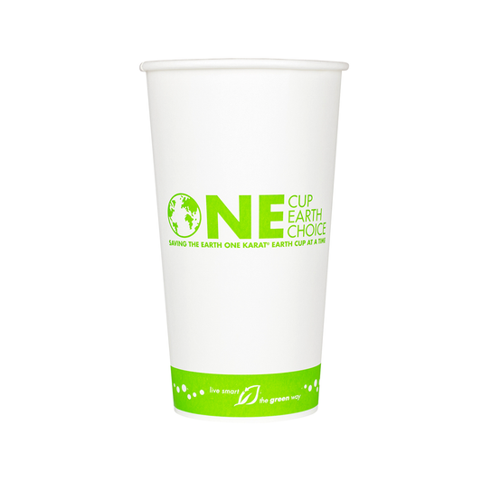 Karat Earth 20oz Compostable Paper Hot Cup | White | 91-Series