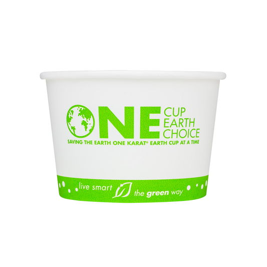 Karat Earth 16oz Compostable Paper Food Container | White | 114-Series