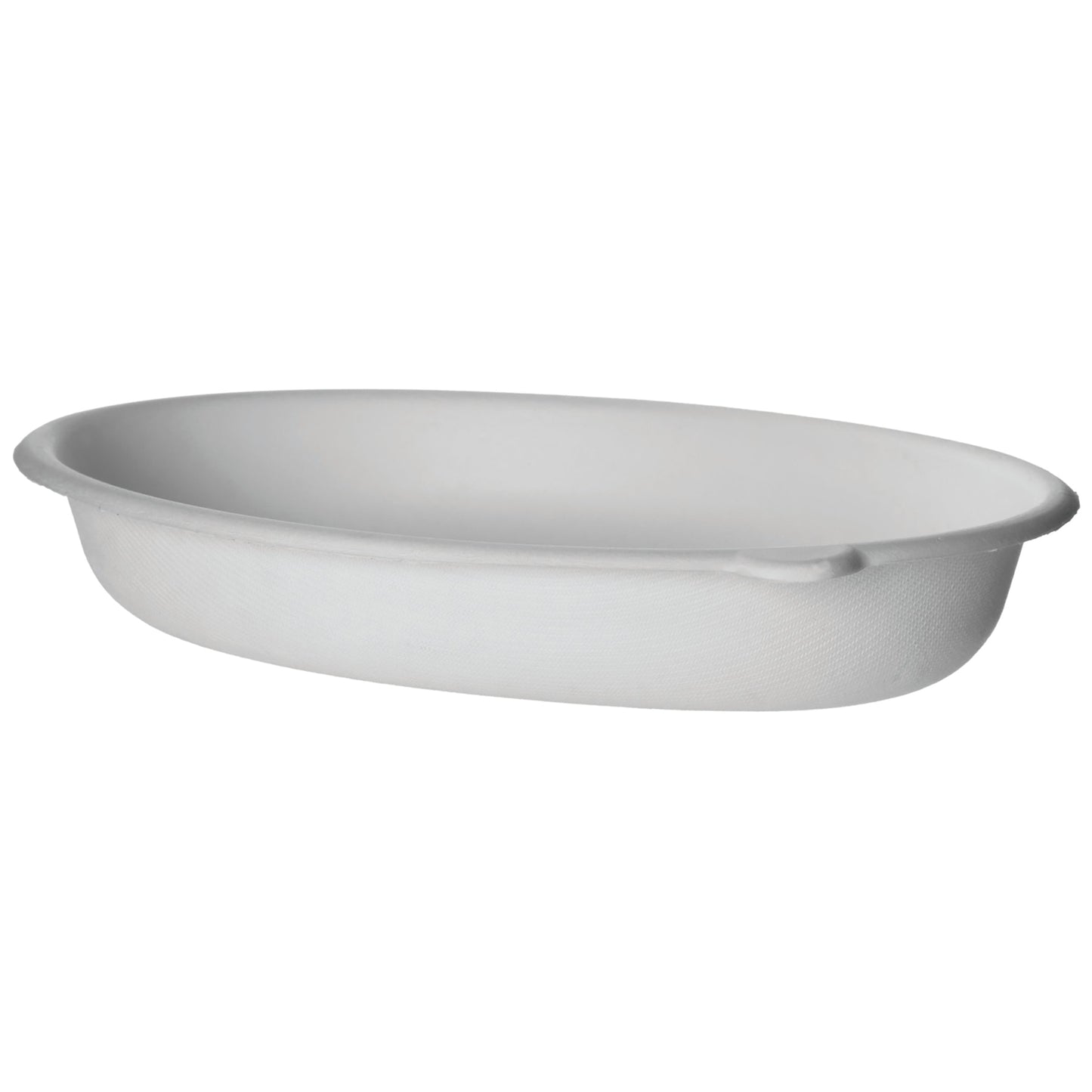 Vegware 32oz oval base, white molded fiber | 725-Series | 300/cs