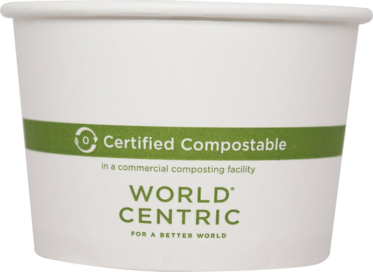 World Centric 16 oz FSC® Paper Bowl, White   | 155-Series | 500/cs