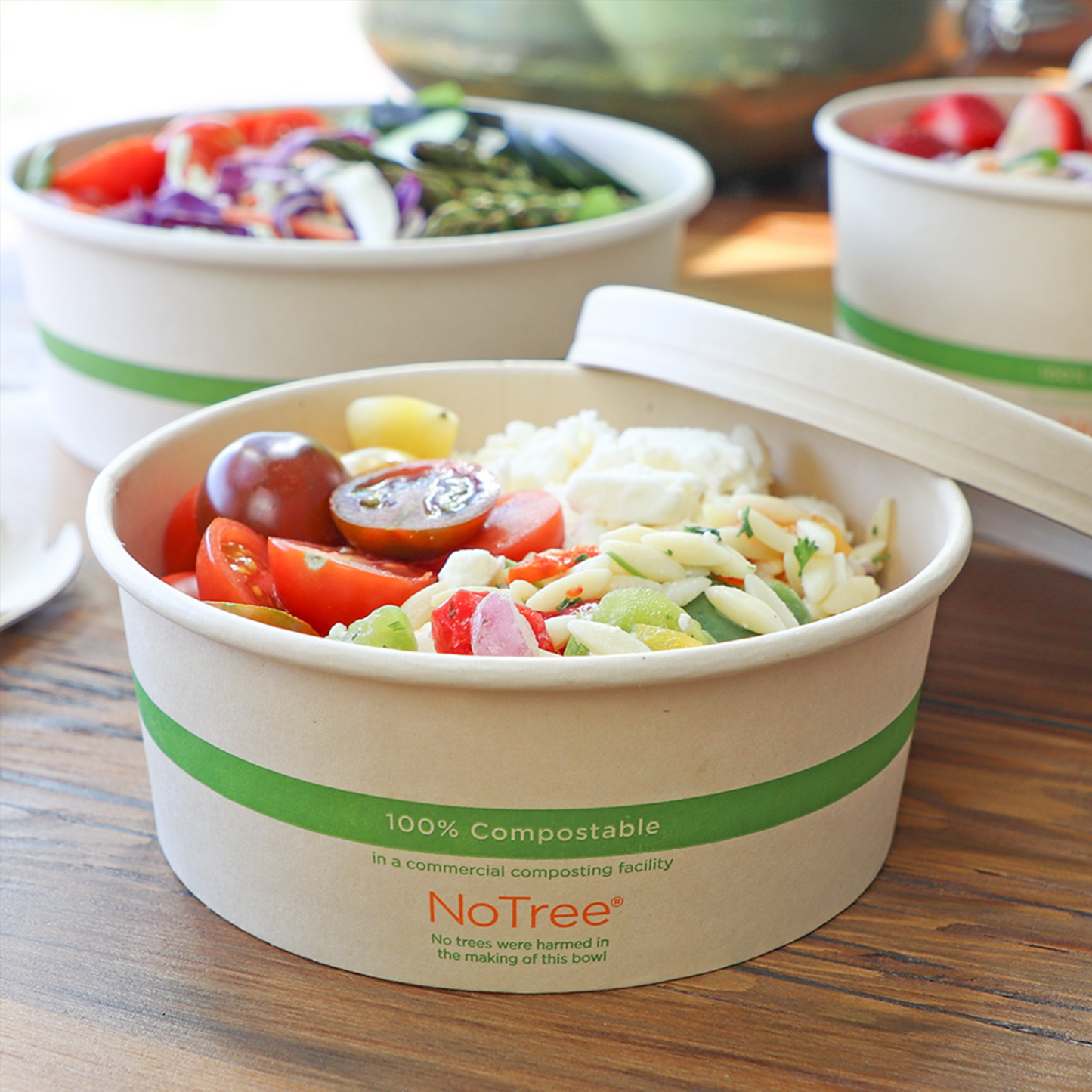 World Centric 175-Series Lid - Paper - 24-32 oz Paper Bowls | 300/cs