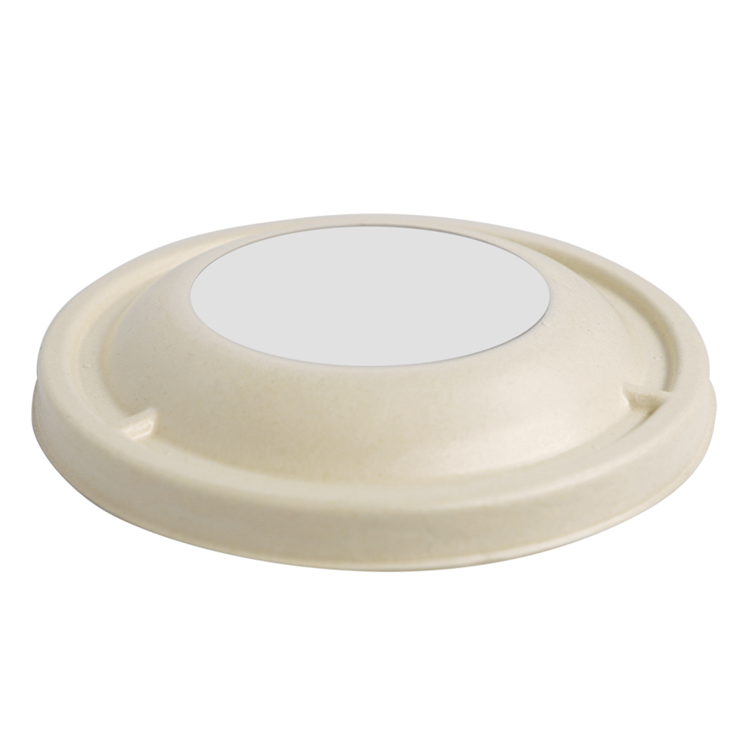 World Centric 415-Series Lid - Fiber - 16-32 oz Bowls, w/ PLA Window | 500/cs