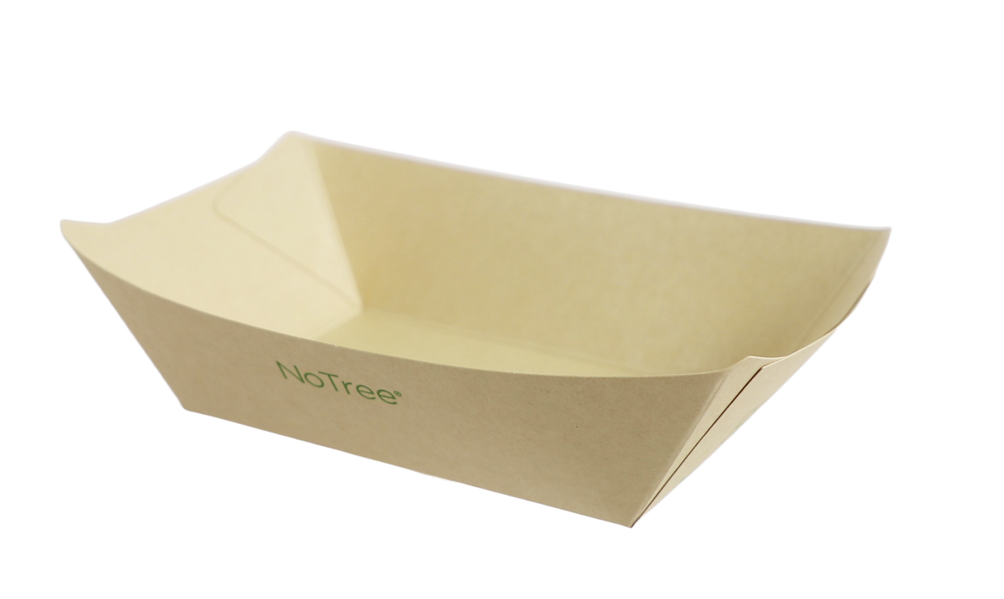 World Centric 3 LB No Tree Boat Tray | 500/cs