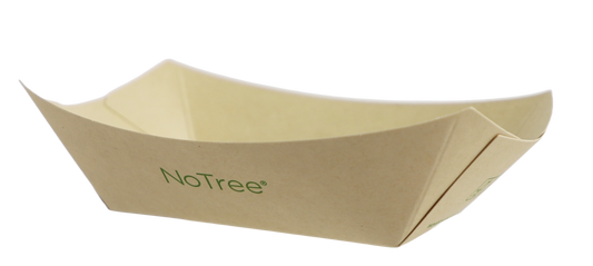 World Centric 1/2 LB No Tree Boat Tray | 1000/cs
