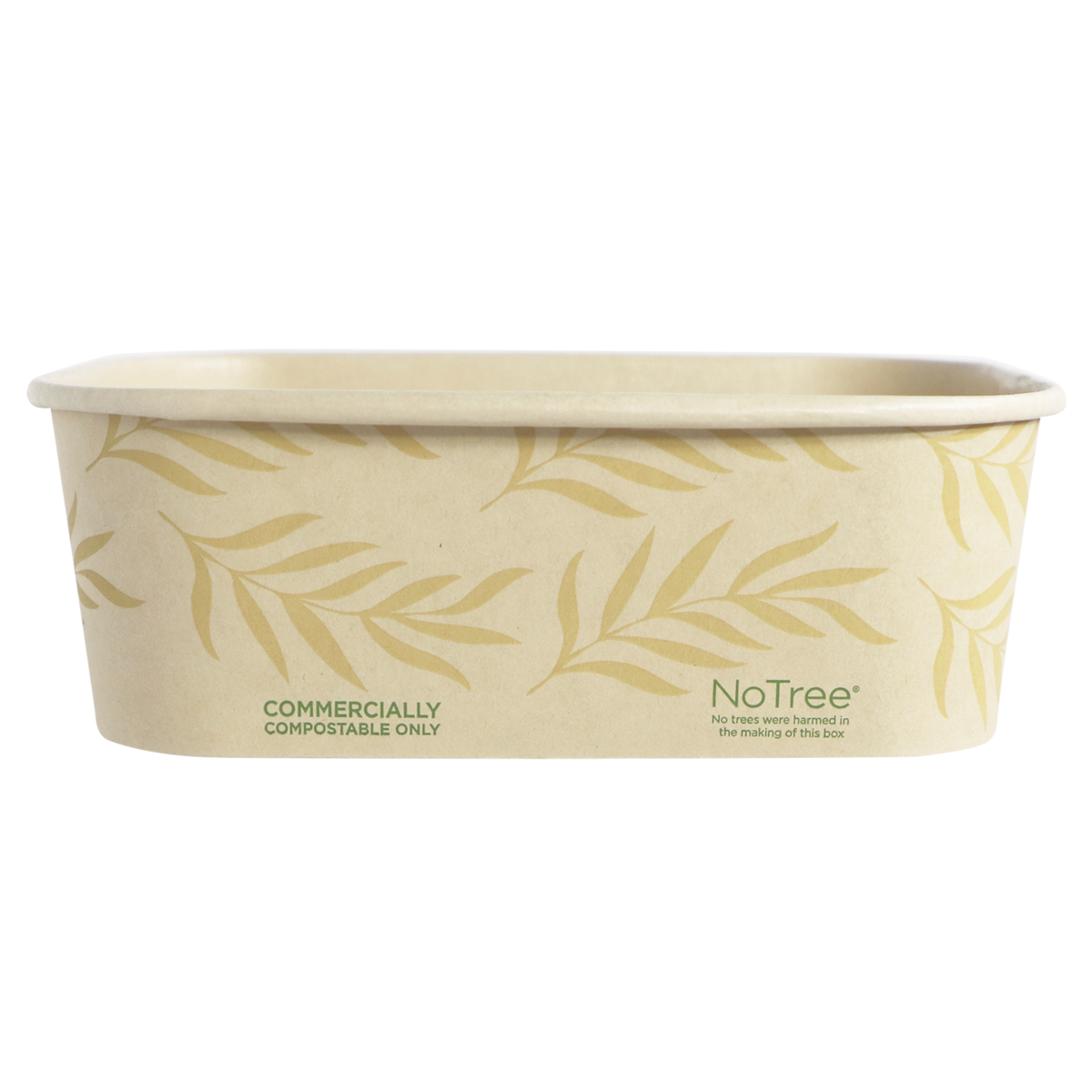 World Centric 6.8x4.7x2.3” (24 oz) NoTree Rectangular Container   | 270-Series | 300/cs