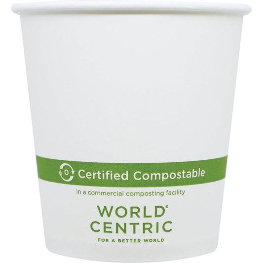 World Centric 10 oz FSC® Paper Hot Cup, White   | 89-Series | 1000/cs