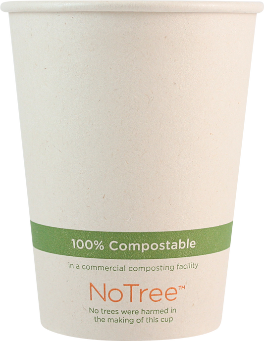 World Centric 12 oz NoTree Paper Hot Cup   | 89-Series | 1000/cs