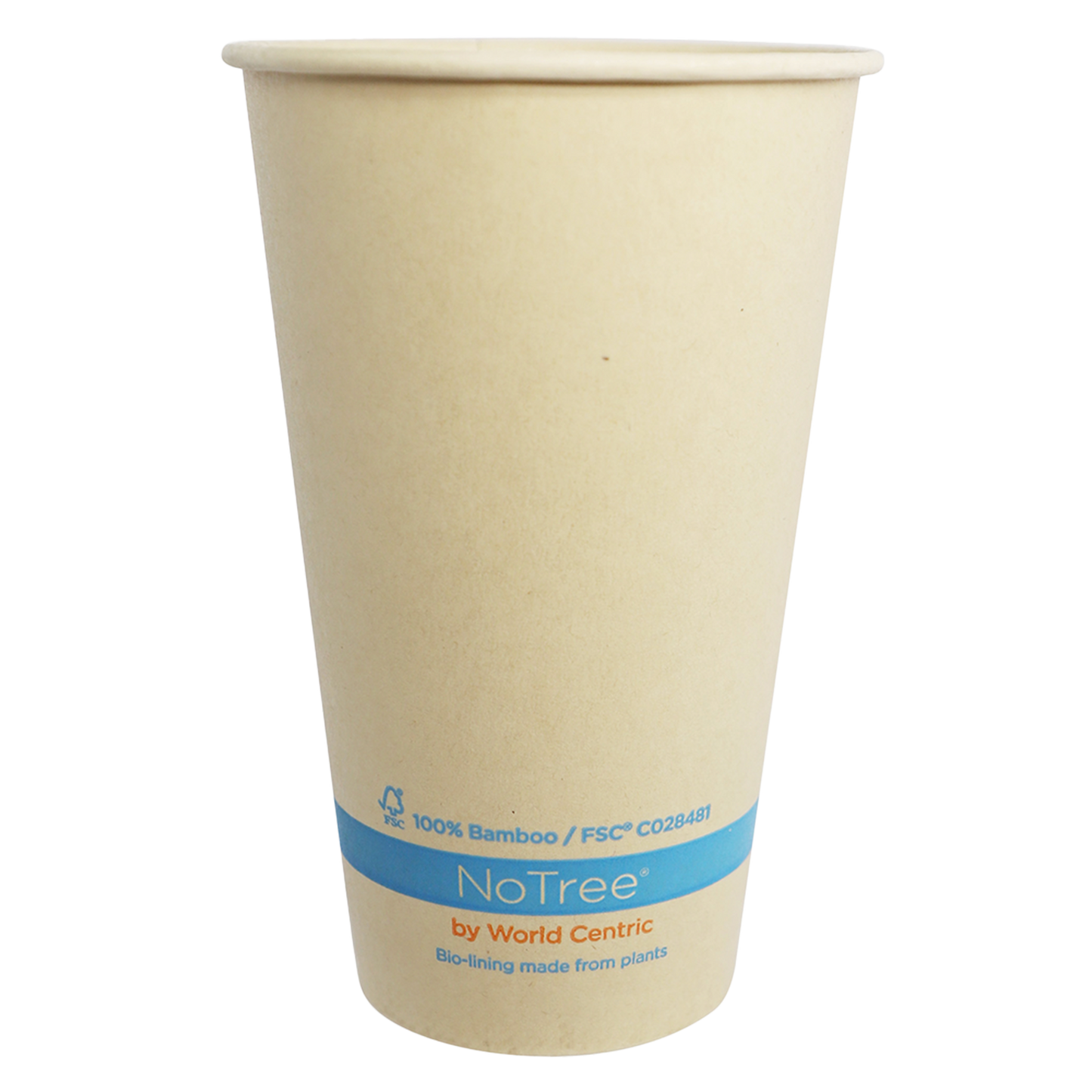 World Centric 16 oz NoTree Paper Cold Cup, Kraft   | 97-Series | 1000/cs
