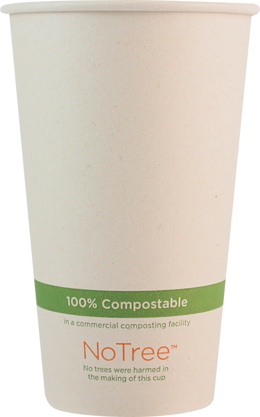 World Centric 16 oz NoTree Paper Hot Cup   | 89-Series | 1000/cs