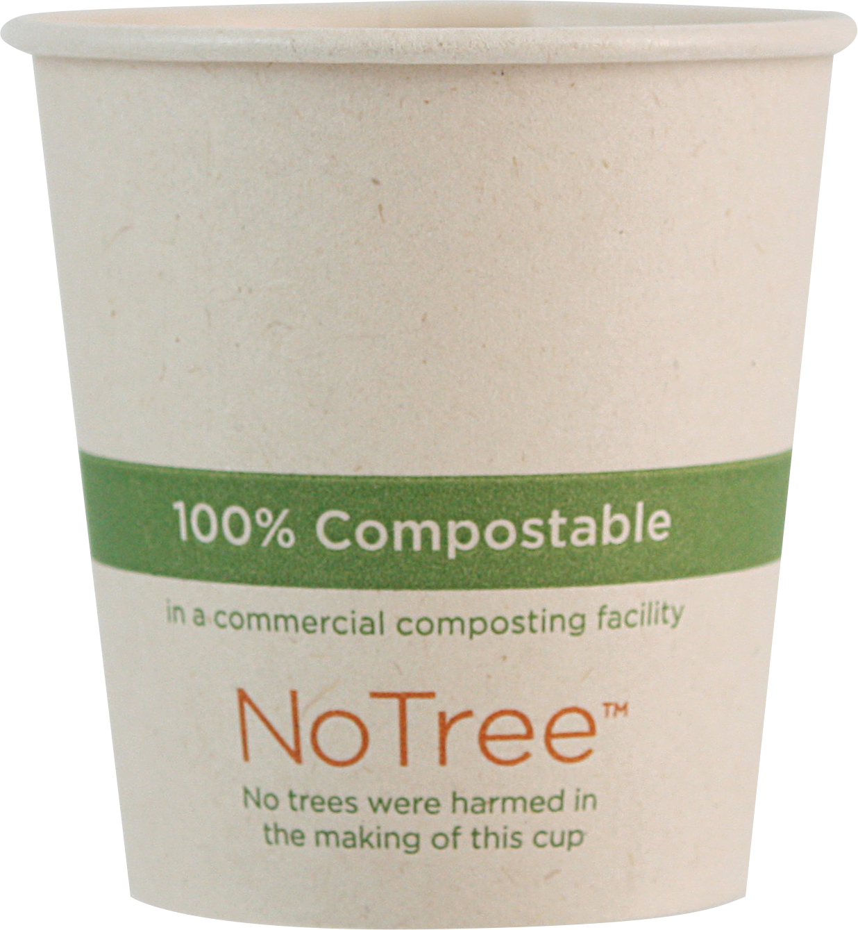 World Centric 4 oz NoTree Paper Hot Cup   | 26-Series | 1000/cs
