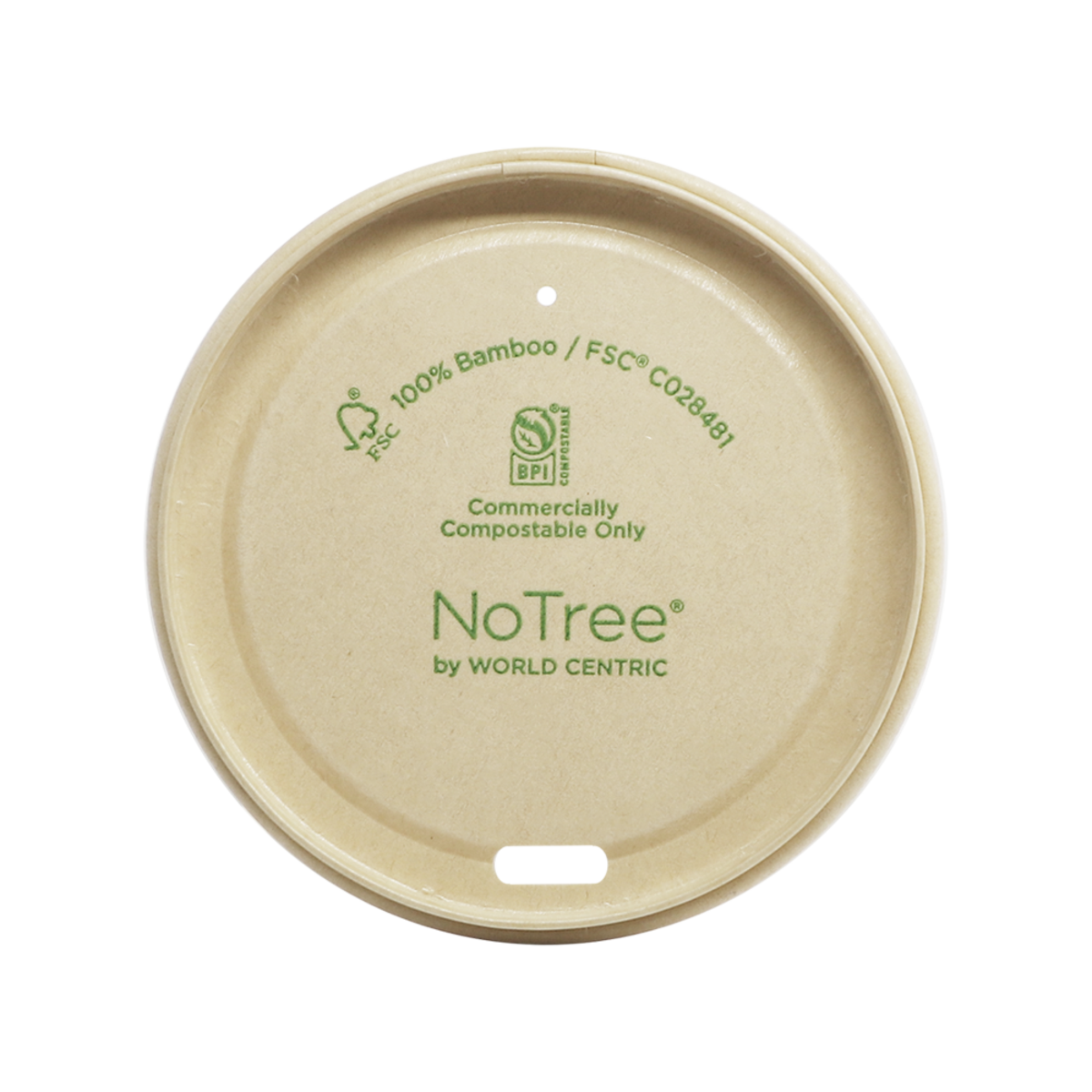 World Centric 79-Series Lid - NoTree - Fits 8 oz Hot Cups | 1000/cs