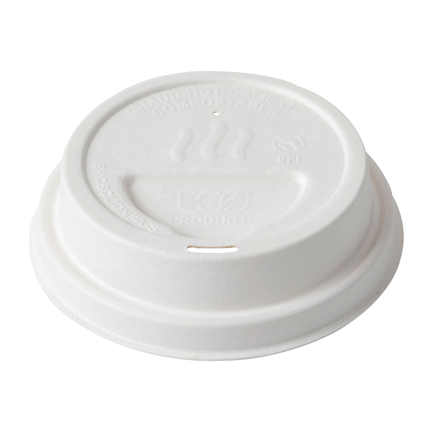 EcoProducts Vanguard™ Compostable Molded Fiber Hot Cup Lid (Small) | 80-Series | 1000/cs