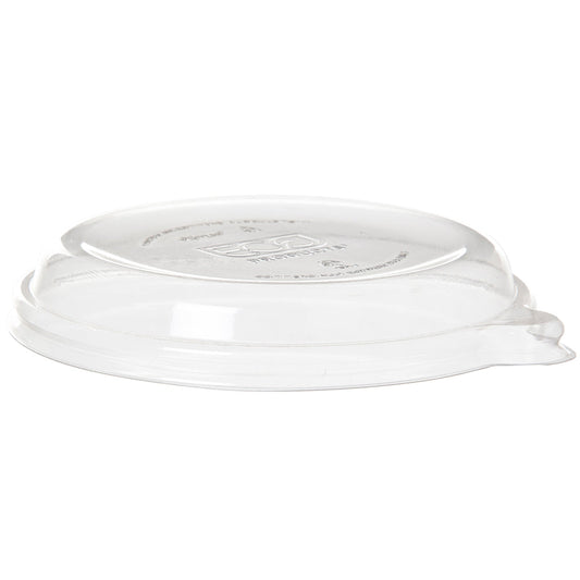 EcoProducts WorldView™ Compostable Flat Lid (Fit 12-16oz Molded Fiber Coupe Bowls) | 491-Series | 400/cs
