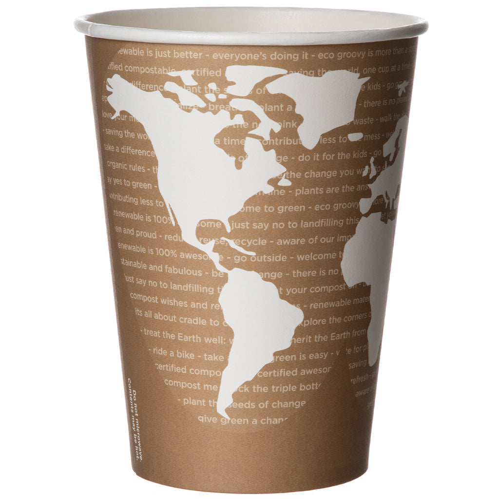 EcoProducts World Art Compostable Food Container (32oz) | 124-Series | 500/cs