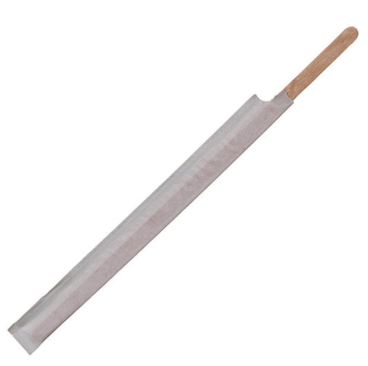 EcoProducts Renewable Paper Wrapped Wooden Stir Sticks | 5000/cs