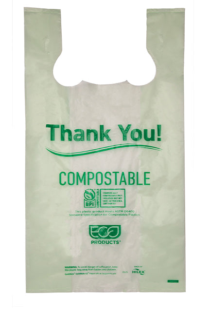 EcoProducts Compostable Shopper Bag (Medium | 21”) | 500/cs