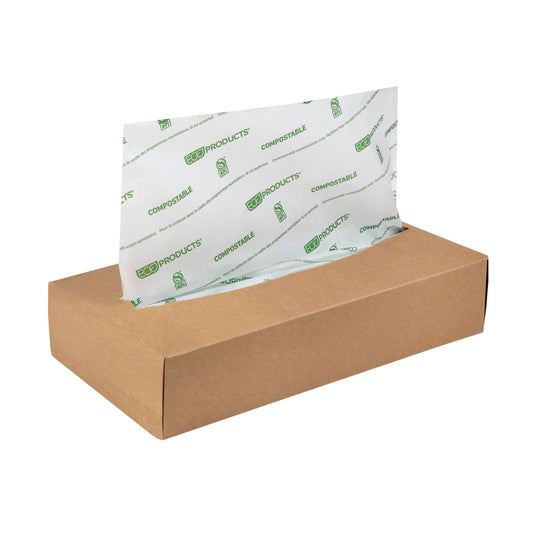 EcoProducts Compostable Interfolded Dry Wax White Deli Paper (10x10.75) | 6000/cs